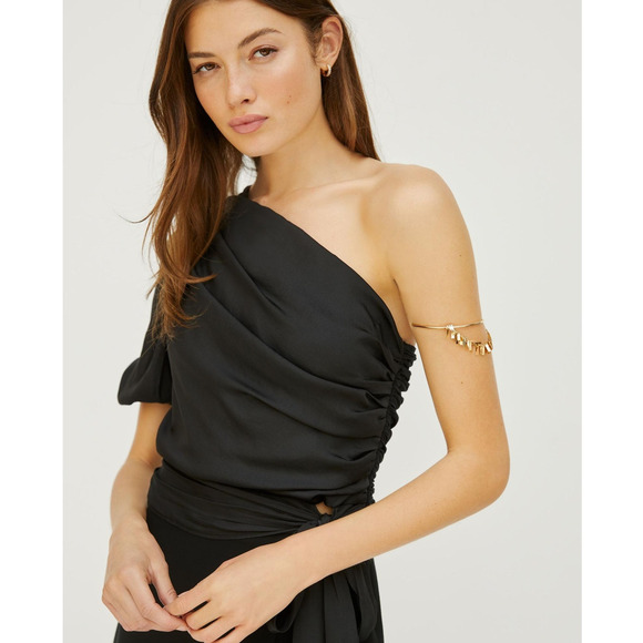 Anthropologie Tops - NWT Anthropologie DOLAN Single-Shoulder Black Top - Medium